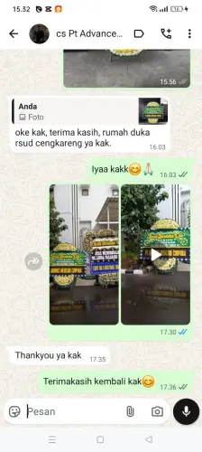 Testimonial Papan Bunga Pernikahan soppeng
