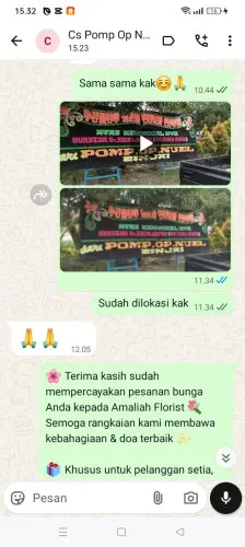 Testimonial Papan Bunga soppeng
