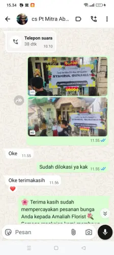 Testimonial Papan Bunga soppeng