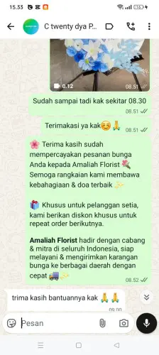 Testimonial Standing Flower soppeng