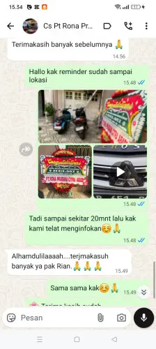 Testimonial Papan Bunga soppeng