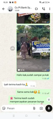 Testimonial Papan Bunga soppeng